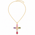 Zircon Cross Necklace