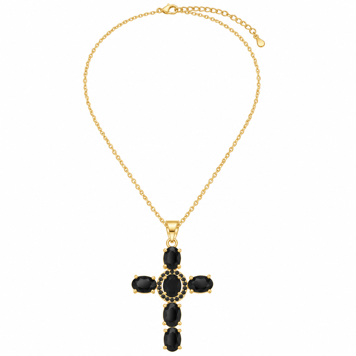 Zircon Cross Necklace