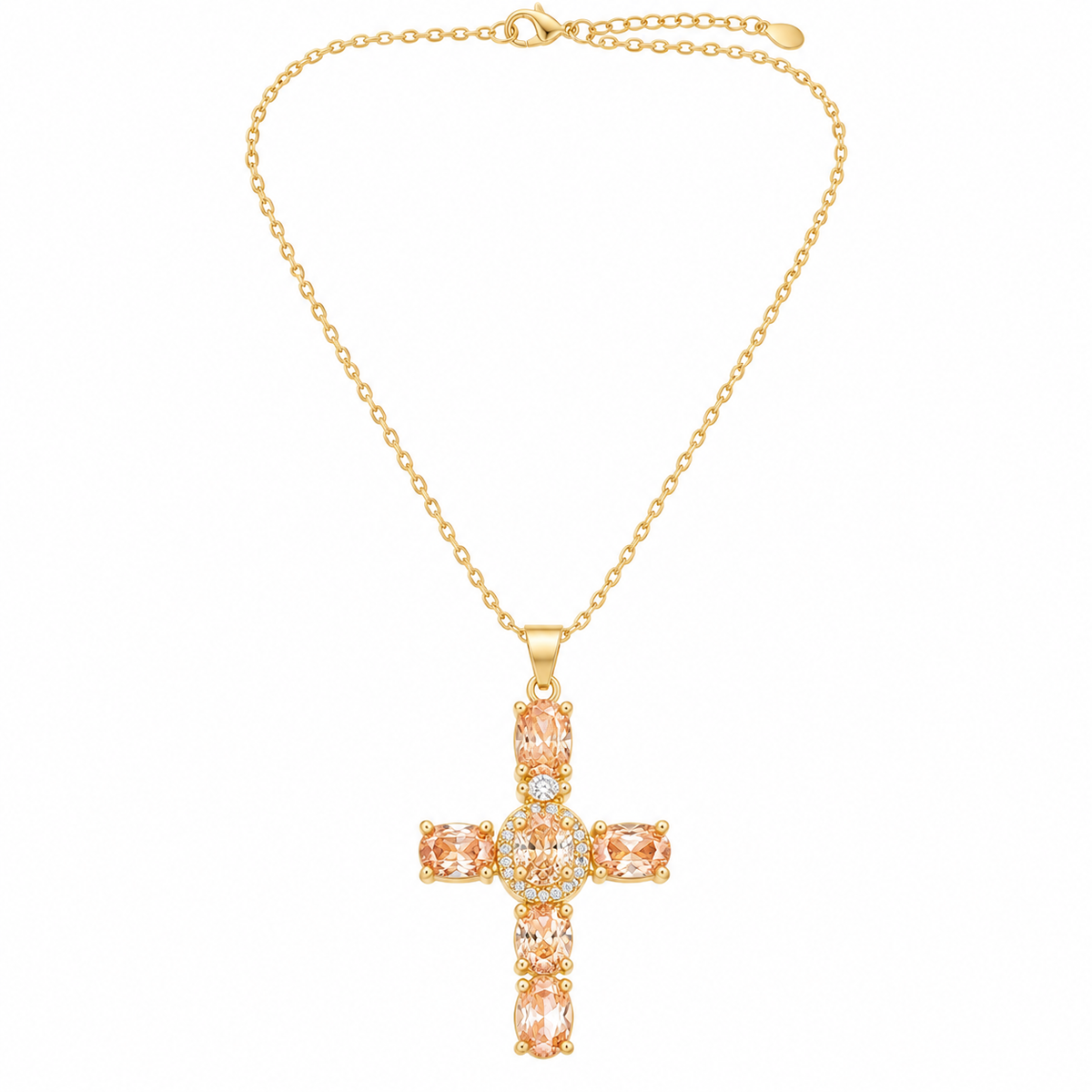 Zircon Cross Necklace