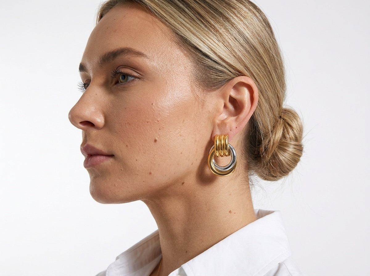 Sculpted Hoop Earrings